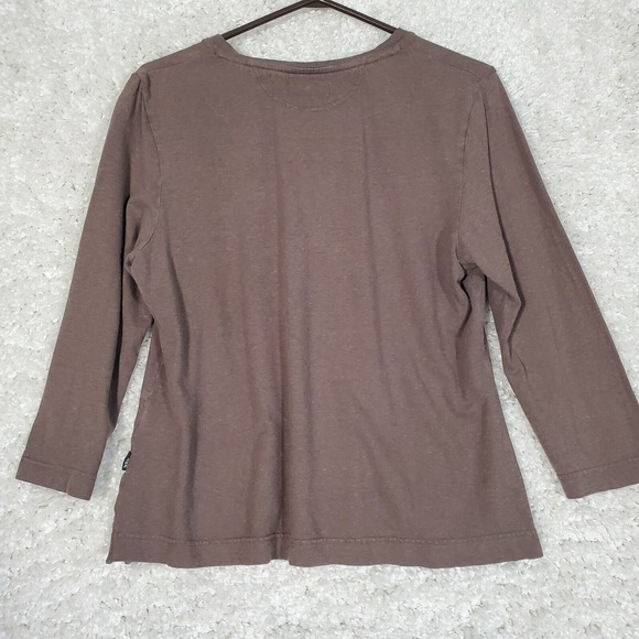 Oska Women Hemp Blend V Neck Top Size Medium Eco Minimalist Quiet Luxury READ - Picture 7 of 12